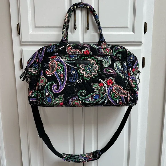 Vera Bradley Grand Weekender Travel Bag in Retired Kiev Paisley Print - Picture 1 of 15